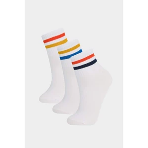 Kız Çocuk 3'lü Pamuklu Soket Çorap F8967A8NS