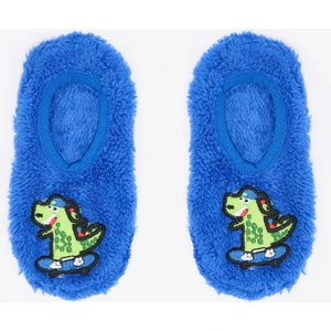Saks Erkek Çocuk Dinozor Nakışlı Kaymaz Tabanlı Ev Patiği