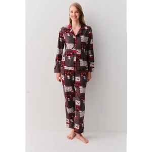 Koalina Gömlek Yaka Pijama Takımı