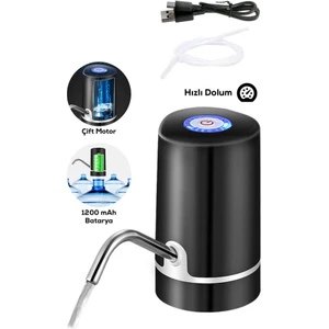 Çift Motorlu Şarjlı Damacana Su Pompası