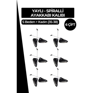 6 Çift Yaylı Ayakkabı Kalıbı 35-38 Kadın