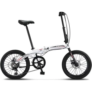 2037 Foldıng-2d Katlanır Bisiklet 20 Jant 6 Vites White Silver Red