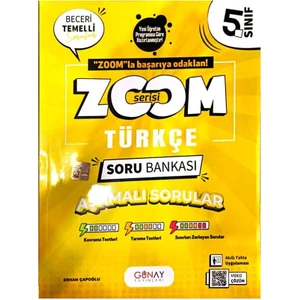 Günay Yayınları 5.sınıf Zoom Türkçe Soru Bankası-Yeni Müfredat Yeni Baskı-