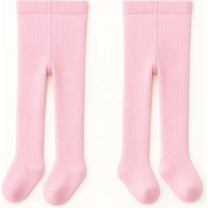 2 Adet Organik Pamuk -Terletmez- Kız ve Erkek Yenidoğan Bebek Çocuk Külotlu Çorap2