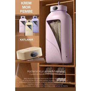 Katlanır Çamaşır Kurutma Makinesi Mor