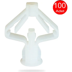 Alet Çantam  Kanatlı Alçıpan Dübeli Plastik Kelebek Dubel 100 lü Paket