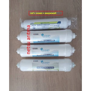 Ocean + easywell 4 lü Filtre seti-Tüm Kapalı Kasa Su Arıtma Cihazı Filtresi,4 lü Filtre Setİ