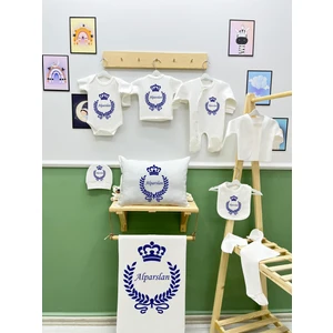 11 Lİ İSİMLİ HASTANE ÇIKIŞ SETİ ORGANİK PAMUK