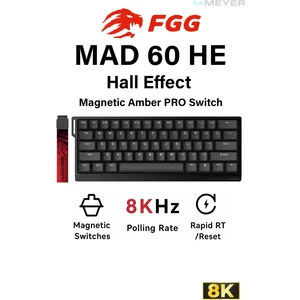 Madlions MAD60 He Hall Effect Rapid Trigger 8k Mekanik Klavye (Manyetik Switch)