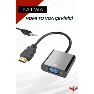 HDMI To VGA Görüntü Kablosu (Sesli) Monitör-Pc Kablosu