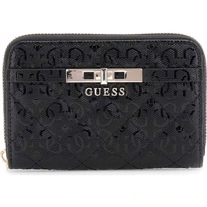 Kadın Blane Logolu Fermuarlı Cüzdan - Siyah