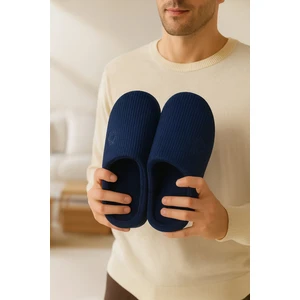 Modafrato Velvet Erkek Ev Terliği Ses Yapmayan Taban Yünlü Terlik