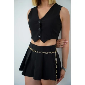 Altın Renk Şık Zincir Kadın Kemer, Elbise & Pantolon & Etek & Gömlek Kemeri