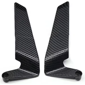 Naked Scooter Motosiklet Uyumlu Karbon Desen H2 Kanat Gidon Ayna