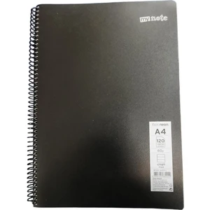 Flex A4 120 Yaprak Çizgili Spiralli Plastik Neon Kapak Defte