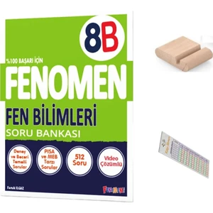 8.sınıf 8 B Fen Soru Bankası 2025-2026 +Çözüm Ayracı+Telefon Tutucu