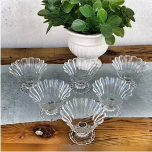 Cms Cam Ayaklı Reçellik Çerezlik 6'lı