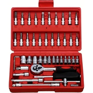 Cr-V Max 1/4 Cırcırlı 46 Parça Lokma Anahtar Takımı Bits Uç Seti Tam Set Germany Kolay ve Pratik