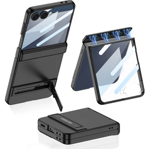 Samsung Galaxy Z Flip 7 Kılıf Zore Kıpta Standlı Kapak