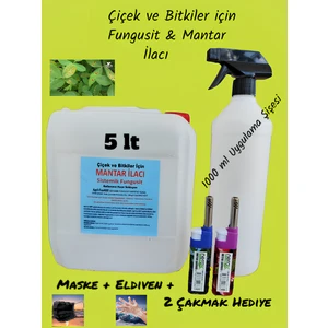 5 Lt Çiçek ve Bitkiler için Fungust Mantar ilacı 