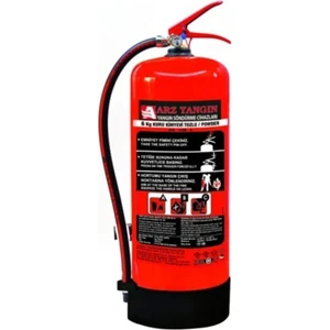 6 kg Yangın Söndürme Cihazı, Yangın Tüpü, Yangın Söndürücü, Kuru Kimyevi Tozlu Tüp