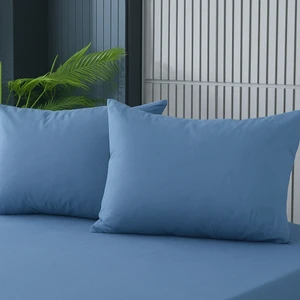 Cs Ilkim 2 Adet Mavi Pamuklu Fermuarlı 50X70 cm Yastık Kılıfı