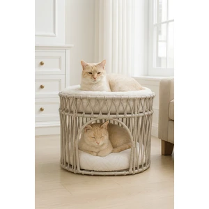 Çift Katlı Kedi Yatağı – Konforlu, Modern ve Şık Tasarım