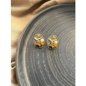 Vintage Sanat Ağaçkakan  Küpe