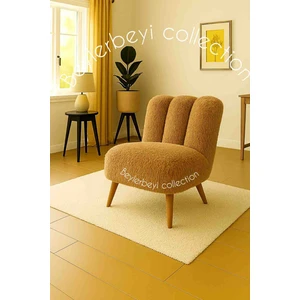 Tekli Koltuk, Sırtlı Puf ,neon Tedy Kumaş, Çay Seti Koltuk Takımı , Dekoratif Berjer,mini Berjer