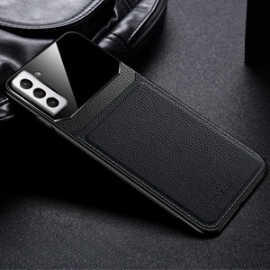 Samsung Galaxy S25 Edge Uyumlu Kılıf Zebana Lens Deri Kılıf Siyah