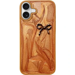 Apple iPhone 17 Uyumlu Kılıf Zebana Fionka Silikon Kılıf Kahverengi