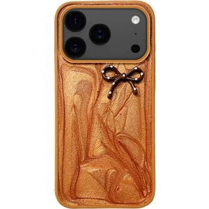 Apple iPhone 17 Pro Max Uyumlu Kılıf Zebana Fionka Silikon Kılıf Kahverengi