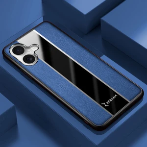 Apple iPhone 17 Uyumlu Kılıf Zebana Premium Deri Kılıf Mavi