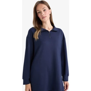 Regular Fit Fermuarlı Yaka Uzun Kollu Tunik F5771AX25AU