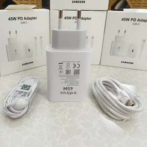 Infinix Hot 60 Pro Uyumlu 45 Watt Şarj Aleti + Kulaklık