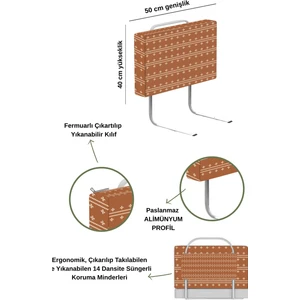 Yeni Nesil Yatak Bariyeri 40 x 50 cm