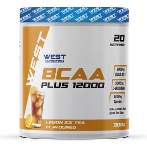 West Nutrition Bcaa Plus 12000 Glutamin Taurin 300 gr 20 Servis Ice Tea Limon