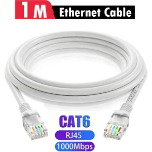 1 mt Cat6 Internet Kablosu Ethernet Utp Patch High Speed (1 Metre)