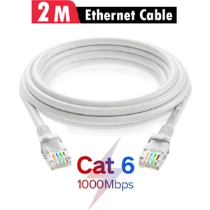 2 Metre Cat6 Internet Kablosu Utp Patch High Speed 1000MBPS 250MHZ