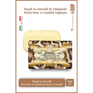 Nesti Dante Chic Animalier Bronze Leopard Katı Sabun250gr | Nemlendirici | Paçuli, Zencefil