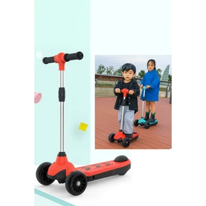 Elektrikli 3 Tekerlekli Çocuk Scooter Kırmızı
