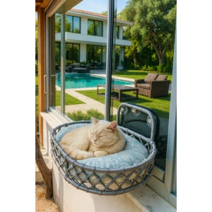 Kedi Cam Önü Hamak & Cama Asılan Kedi Yatağı