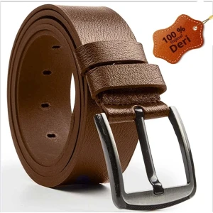 Büyük Beden Erkek 100% Hakiki Deri Kot Kemer