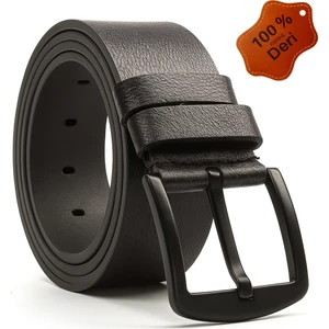 Büyük Beden Erkek 100% Hakiki Deri Kot Kemer