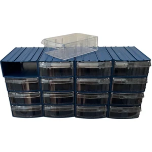 Plastik Çekmeceli Kutu 16 Çekmeceli 710-M