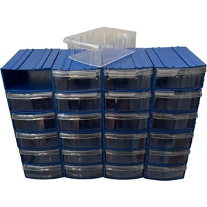 Plastik Çekmeceli Kutu  24 Çekmeceli 720-M