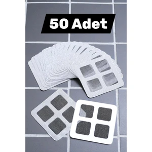 50 Adet Kendinden Yapışkanlı Gider Kapağı Çelik Pislik Tutucu Gider Kapatıcı