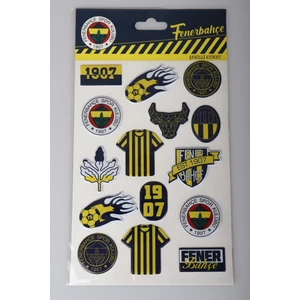 "dekomus Cep Defteri Hediyeli" Lisanslı Fenerbahçe 3D Şekilli Etiket/stıcker