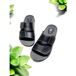 Çift Cırtlı Ayarlanabilir Topuk Dikeni Jelli Ev ve Dışarı Terliği