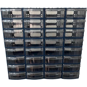 Plastik Çekmeceli Kutu 32 Çekmeceli 710-M